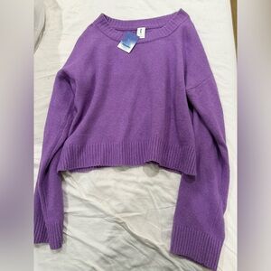 Abound Lavender Crew Neck Sweater